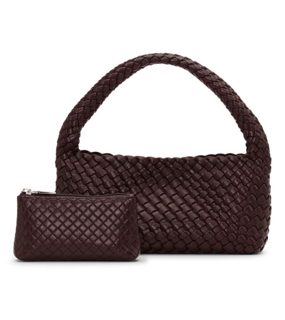 Sui Ava Woven Daily Shopper Bag Small Brun