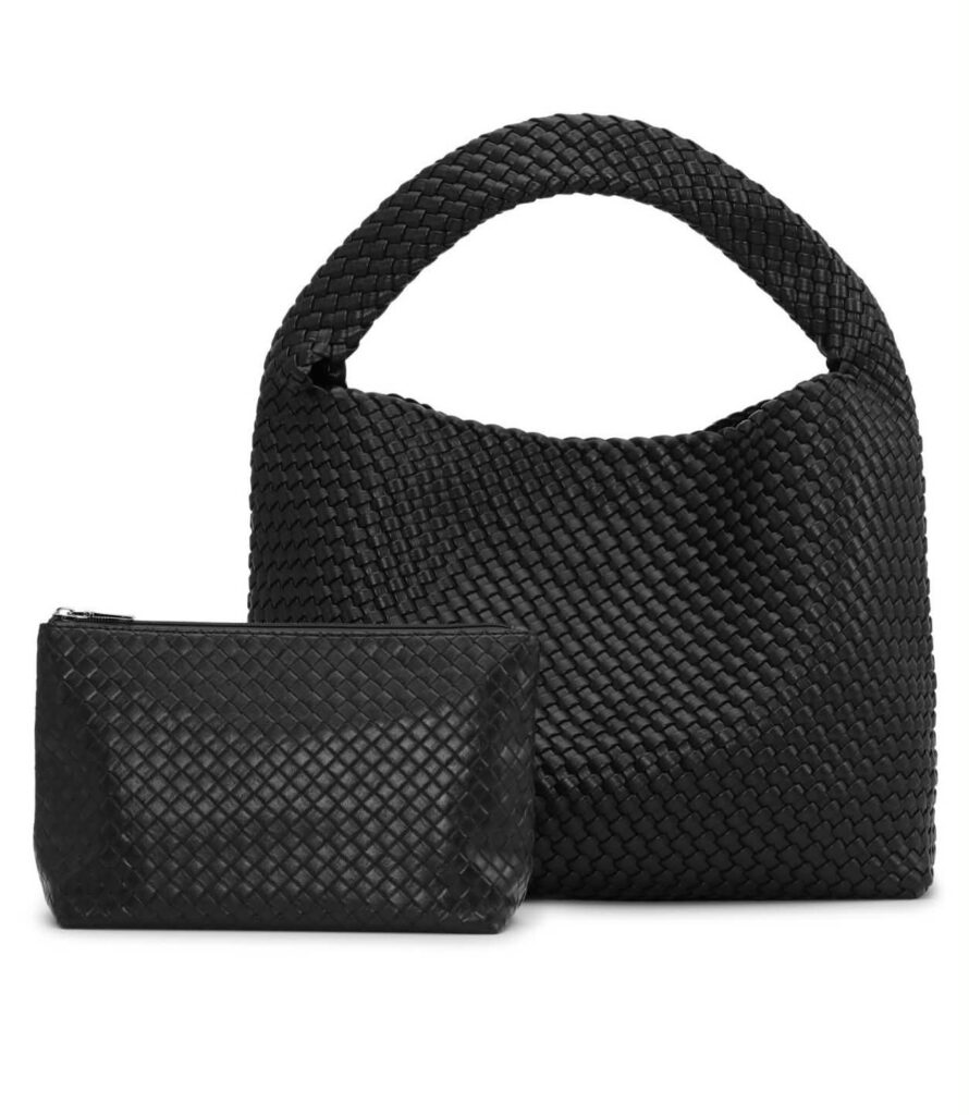Sui Ava Woven Daily Shopper Bag Svart
