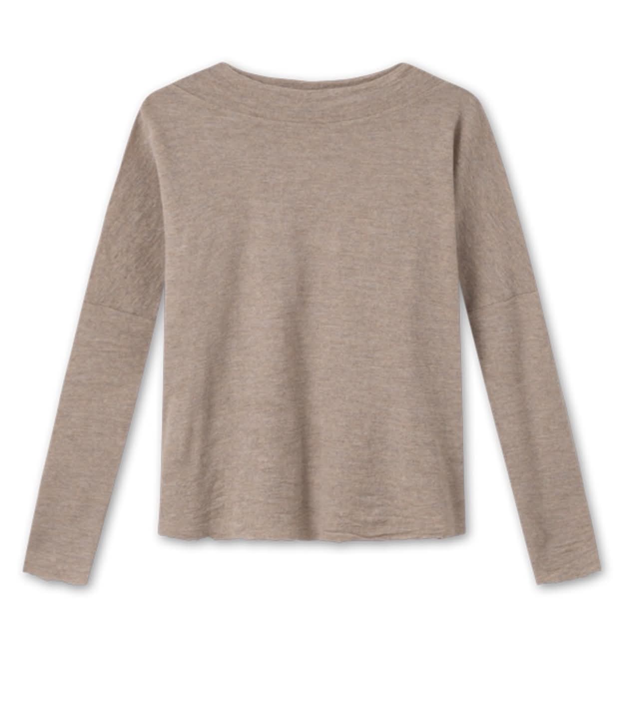 By Basics Wide Shirt Loose Sand Melange