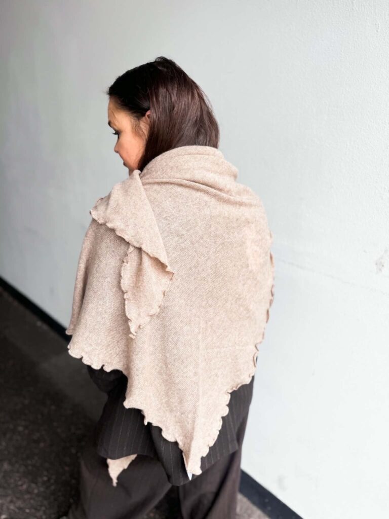 Davida Triangle Scarf Mink