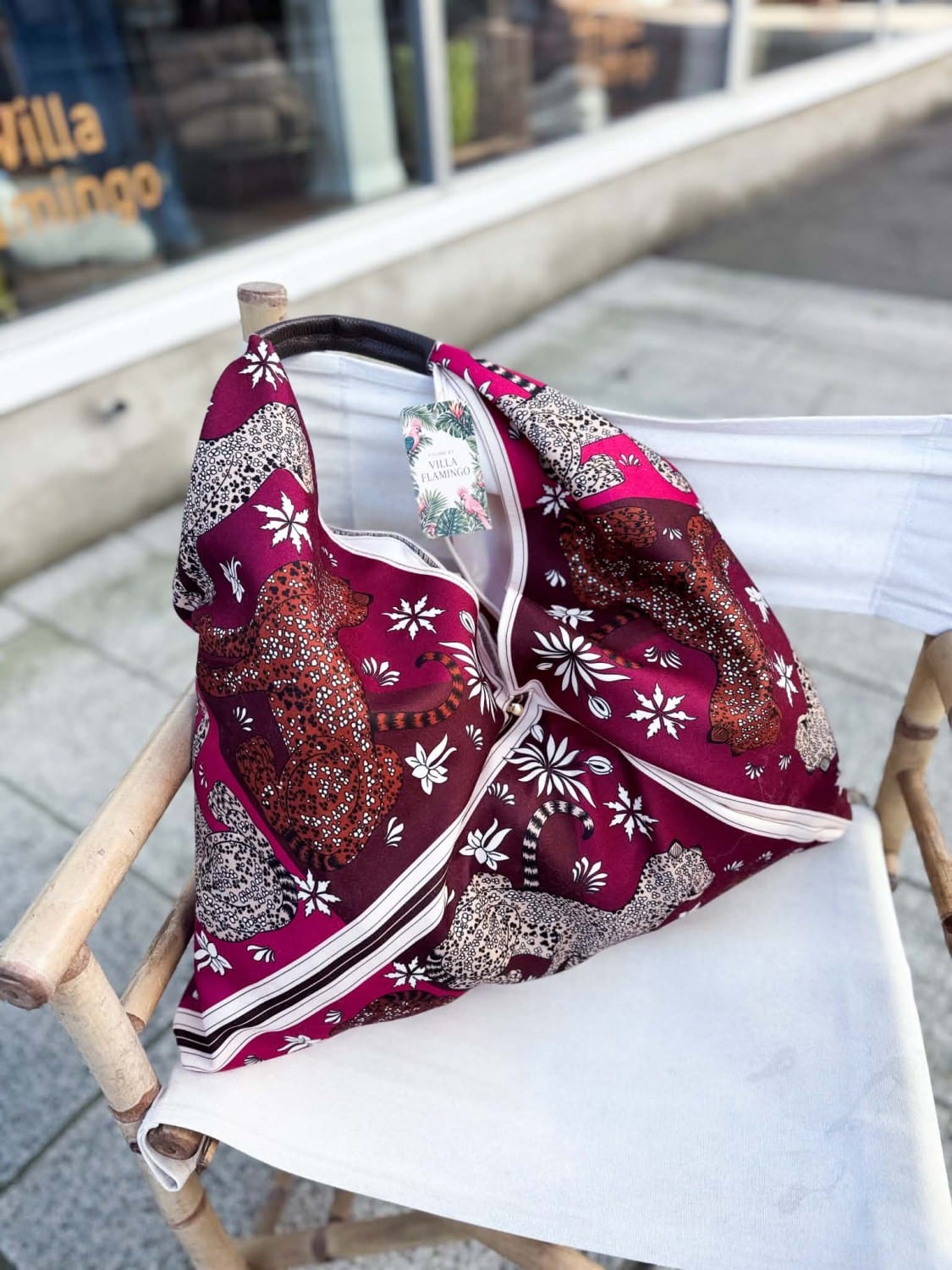 Found By Villa Flamingo Tiger Bag Wine