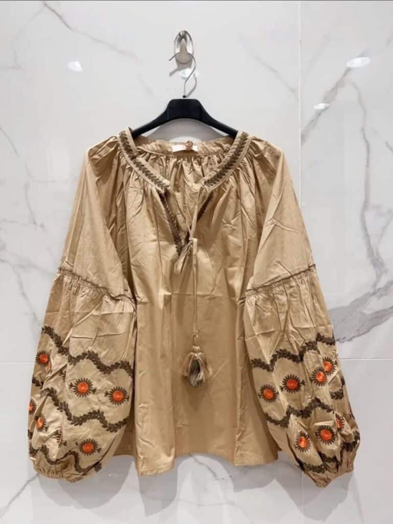 Ibc Collection Boheme Shirt Camel