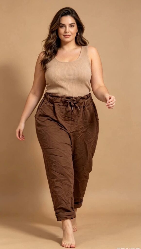 IBC Collection Isabella Pants Bomull Brown